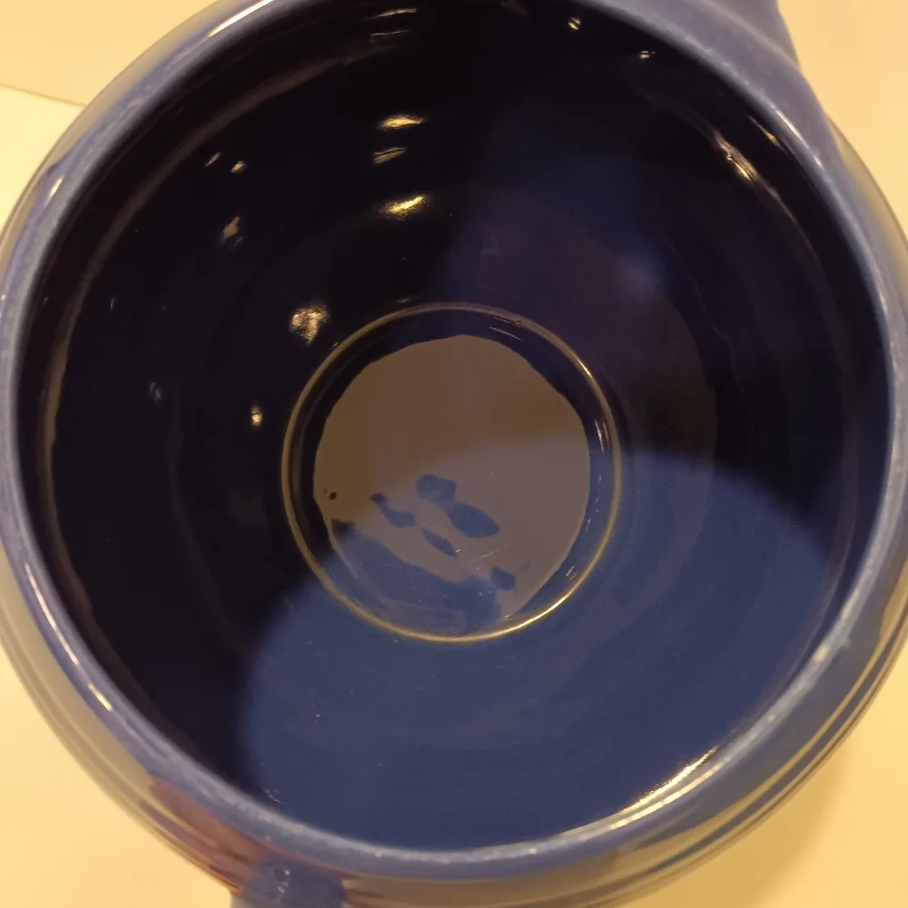 Fiestaware Vintage Homer Laughlin Round Pitcher/Tea Pot Cobalt Blue